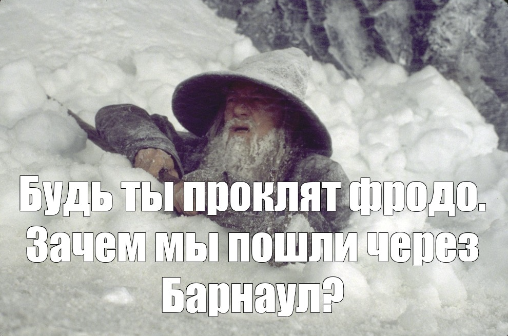 Пошли через час. Гэндальф мемы про снег. Фродо зачем мы пошли через. Гэндальф в сугробе. Гэндальф в снегу.