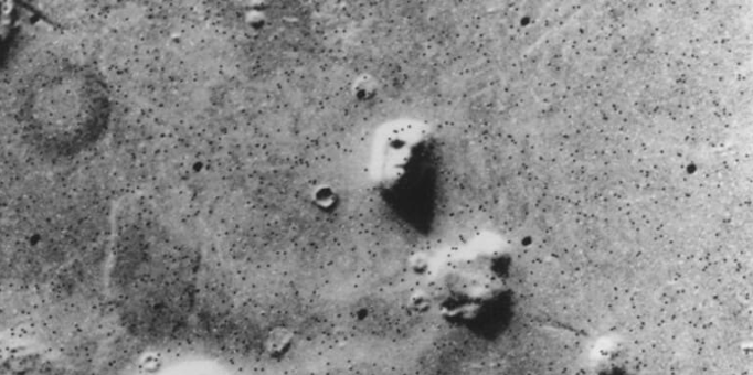 Лицо на Марсе. Изображение: Viking 1 Orbiter / NASA 