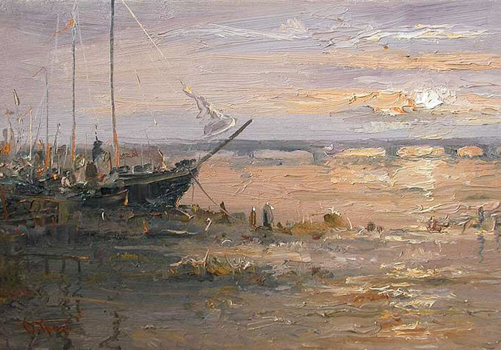 Олег Трофимов "Закат". Источник: https://obiskusstve.com/1907327574961817711/hudozhnik-trofimov-oleg-mihajlovich/