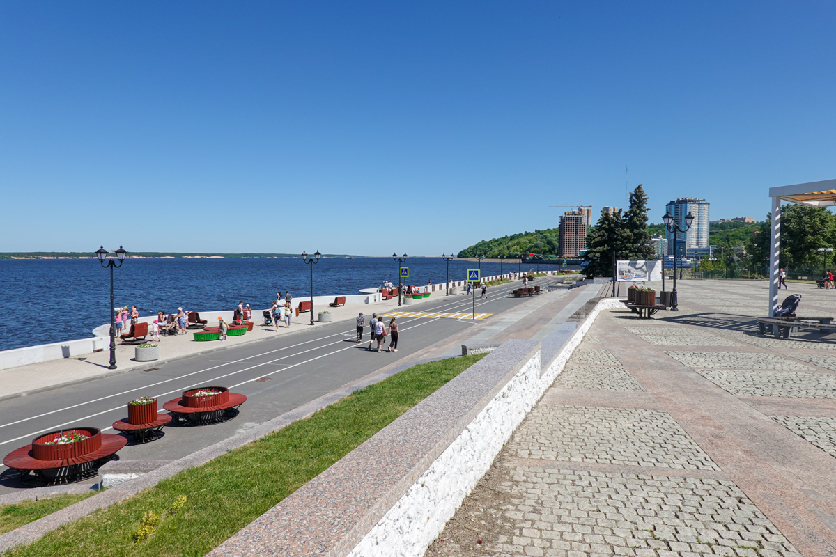 Чувашия. Чебоксары. Московская набережная