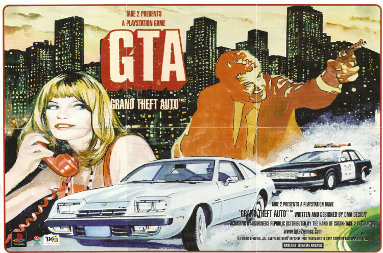  📷    Рекламный материал к первой Grand Theft Auto