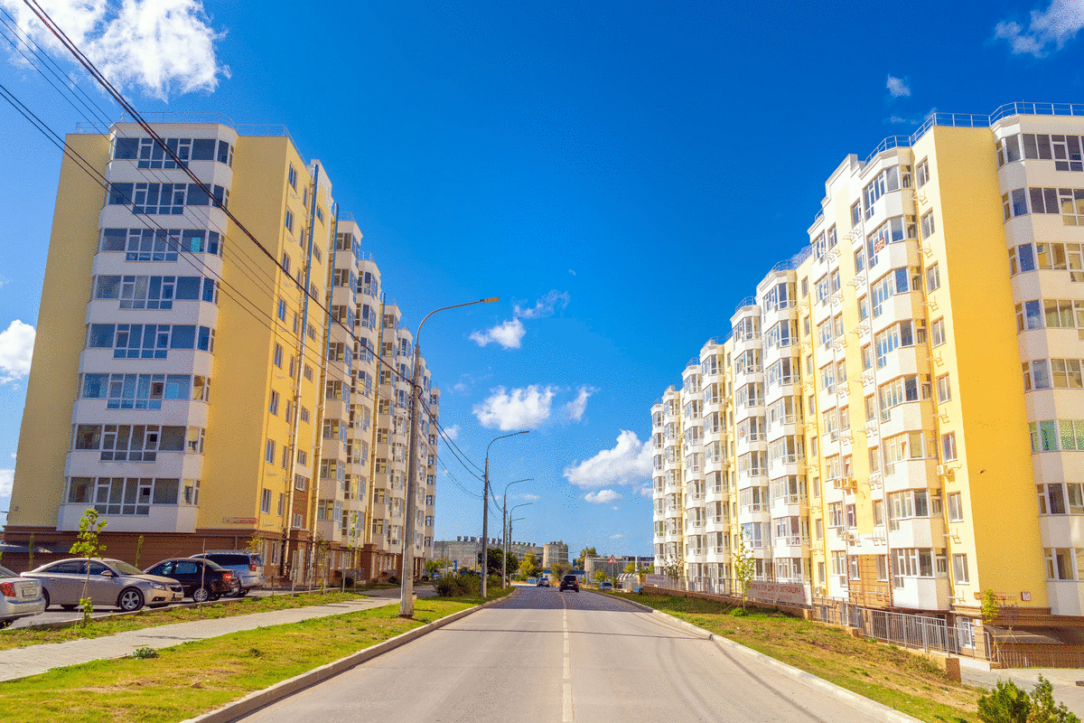  ЖК «Апельсин». Фото взяты на сайте "ИнтерСтрой.РФ". Размер анимации 1200×800 