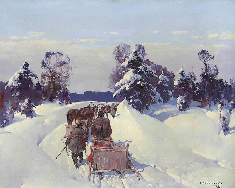 Художник С.Ф. Колесников