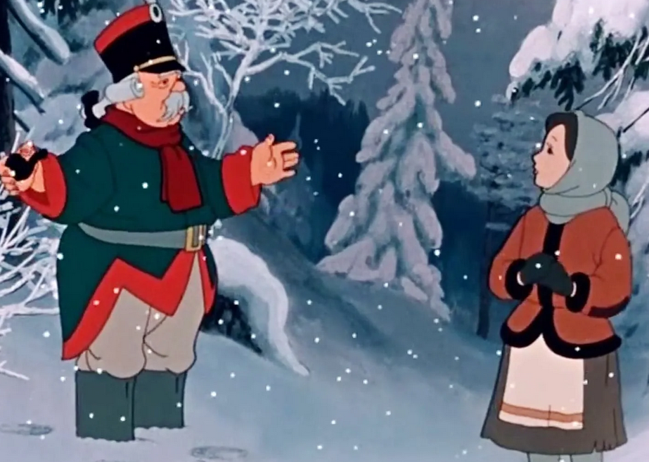 Под Новый год есть хорошая традиция смотреть советские мультфильмы 12 месяцев, 1956  Экранизация известной сказки. Причем это идеальная экранизация, которая длится почти час.