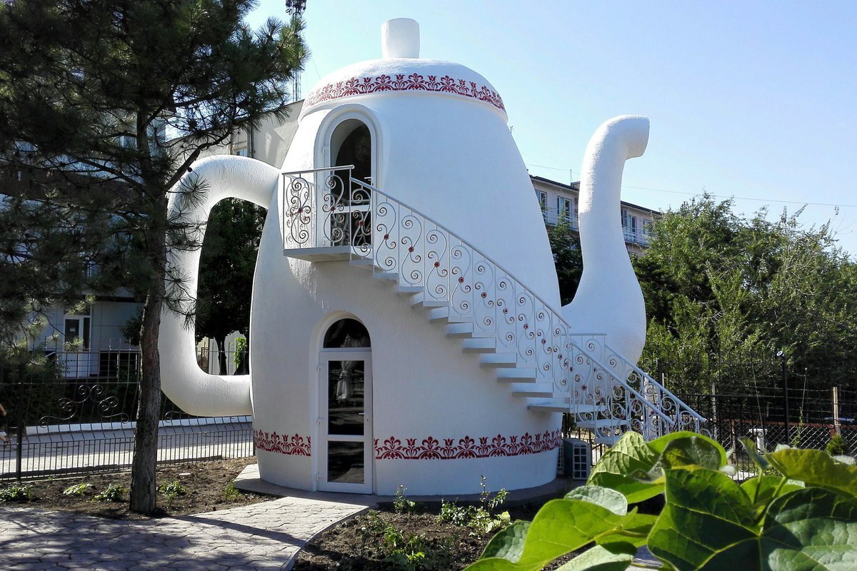 Здание чайник в китае