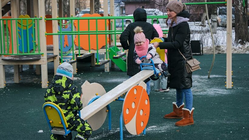    Детская площадка в Подмосковье © Пресс-служба Министерства благоустройства Московской области