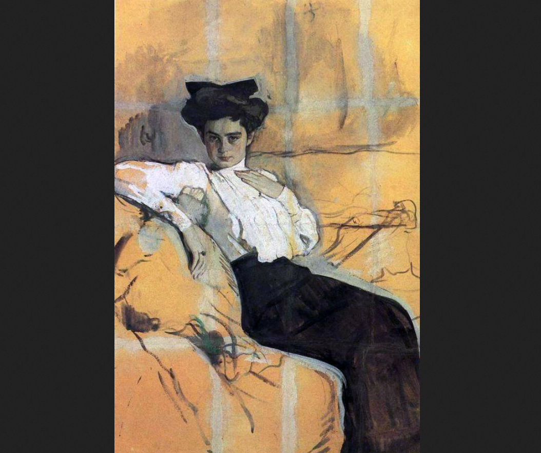 Валентин Серов. "Портрет Генриетты Гиршман", 1906.