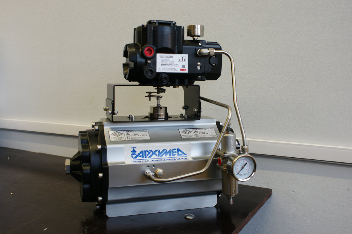 Пневмоприводы с позиционирование со взрывозащитой, пр-во Архимед