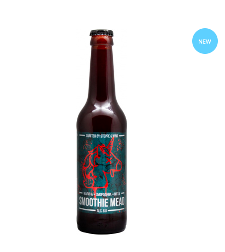 Медовуха Степь и Ветер Распберри, Блэк Каррэнт, Минт / Mead Steppe & Wind Raspberry (0,33 л.) 