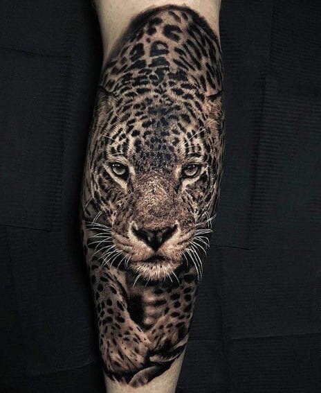 Тату-рукав Леопард