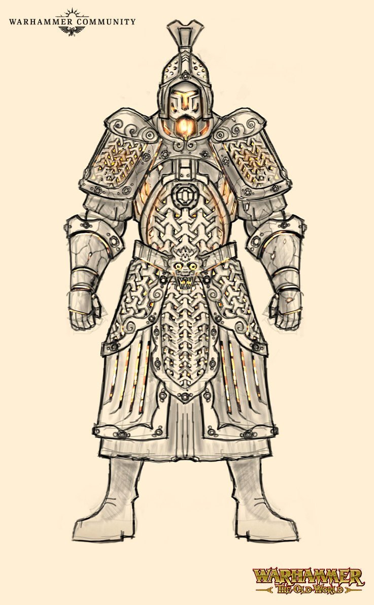 Зарисовки Терракотовых стражей от разработчиков Warhammer Fantasy