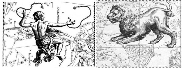 Звёздное небо на старинных картах