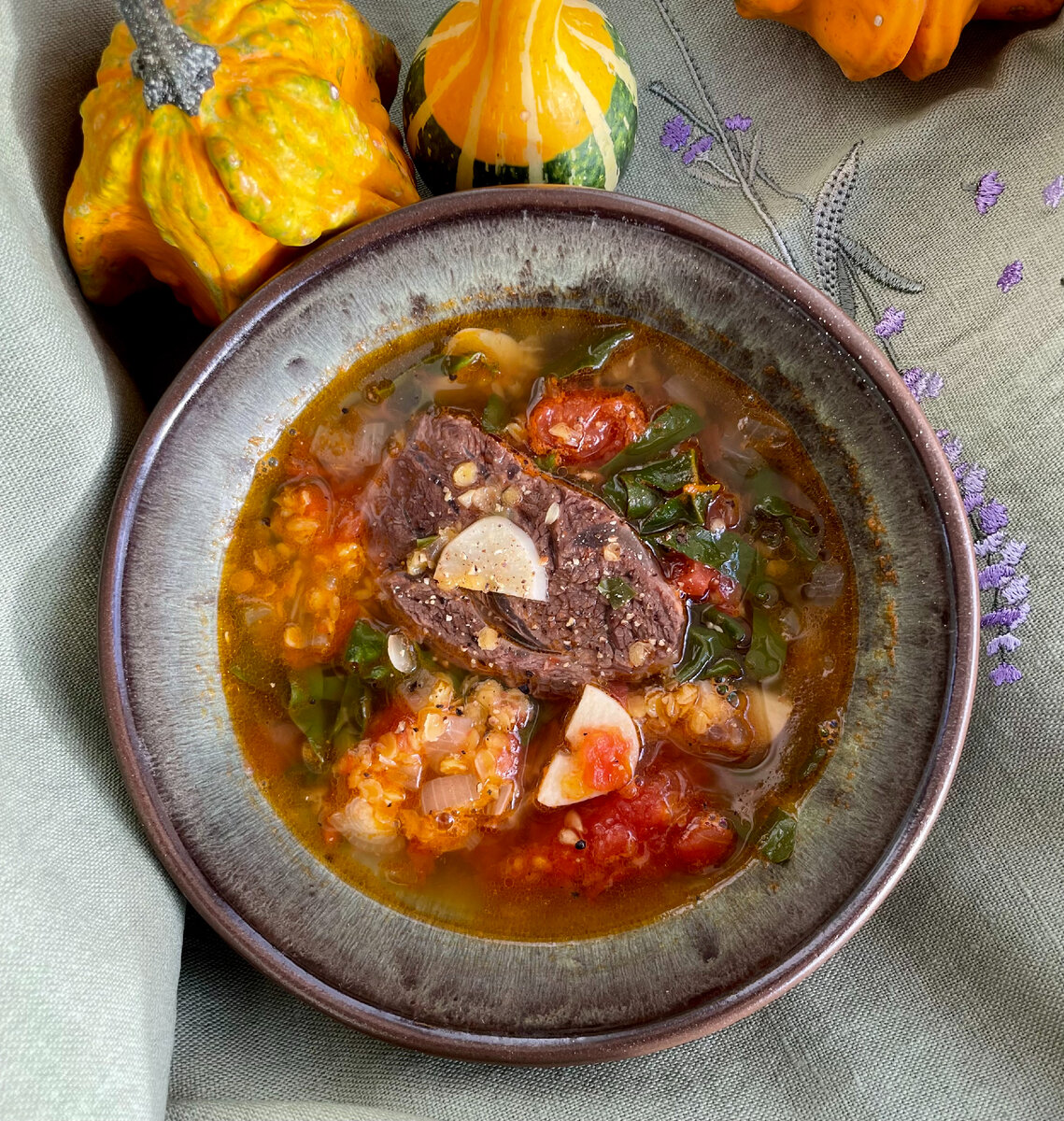 Прекрасный сытный осенний суп от Даши Третьяковой