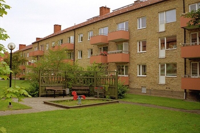 Так выглядят шведские «хрущевки» спустя 70-80 лет после строительства. | Фото: digitaltmuseum.se.