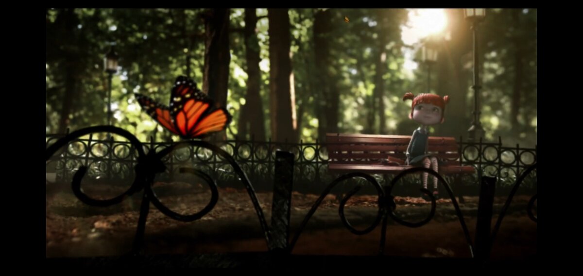 Скриншот из мультфильма «Тень синего цвета». Сделан автором канала