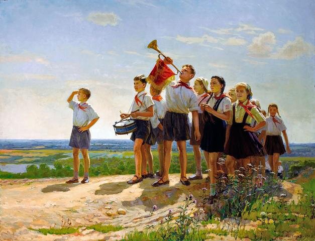 Картина Николая Беляева "Счастливые" (1949 год).