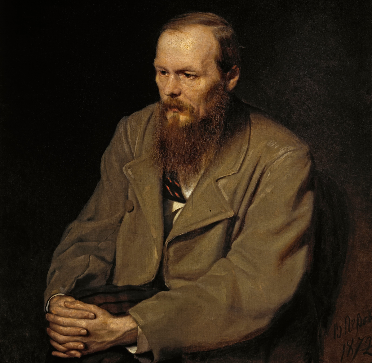 Портрет Достоевского работы Крамского 