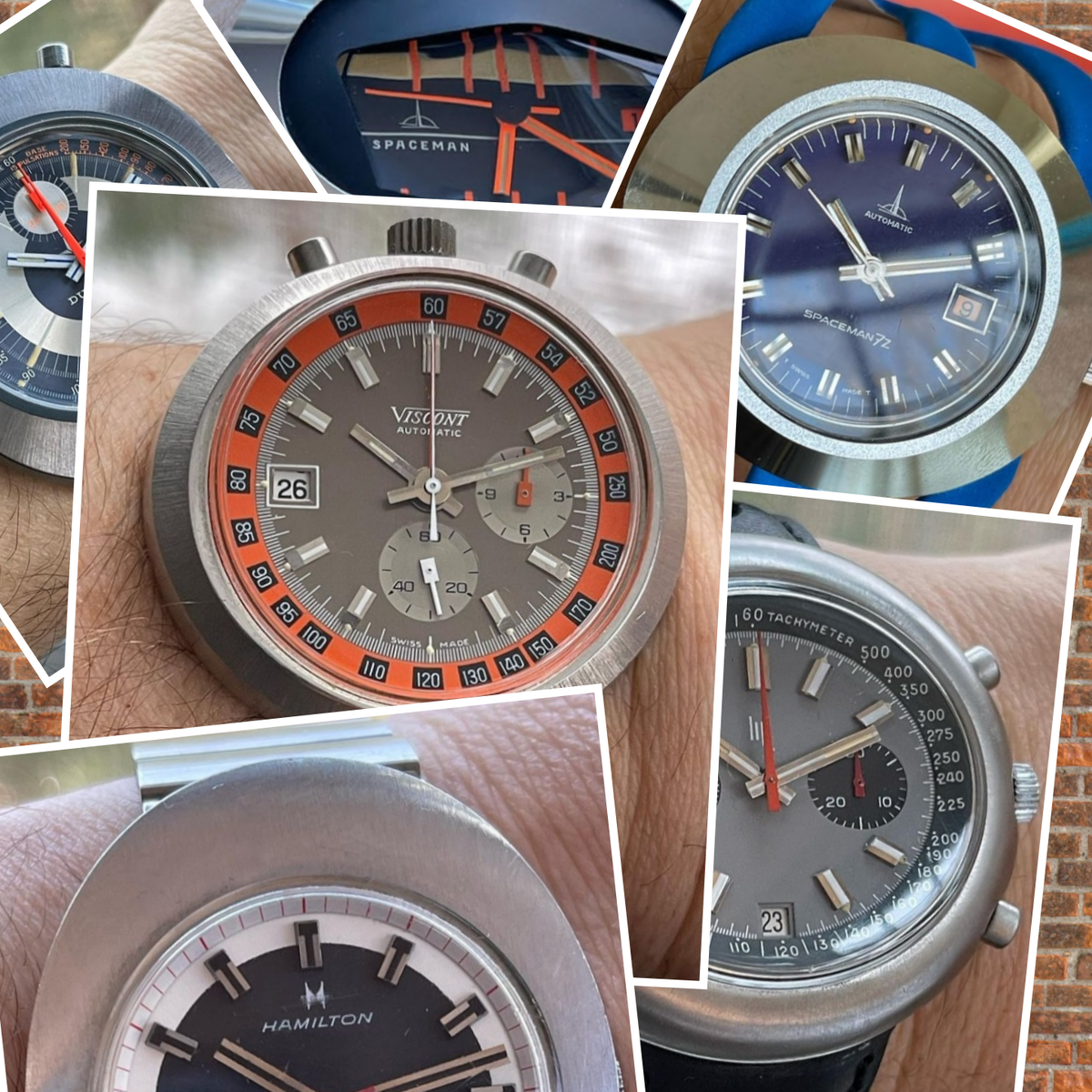 Раритетные часы с овальными корпусами.