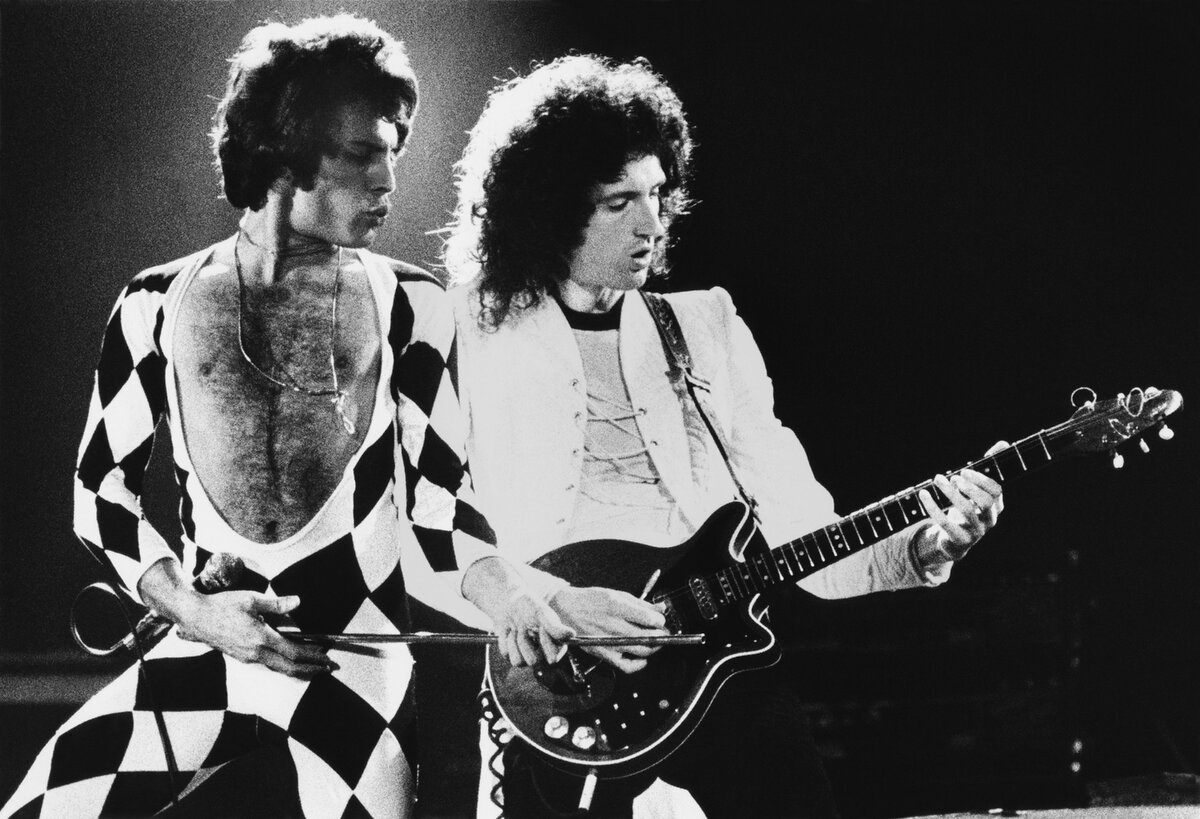 Концерт группы Queen 1976 года. Изображение взято из открытых источников.