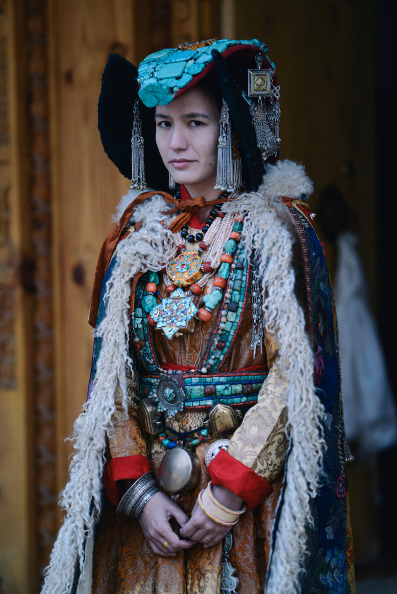 Jigmat Couture. Традиционный ладакхский наряд и украшения.