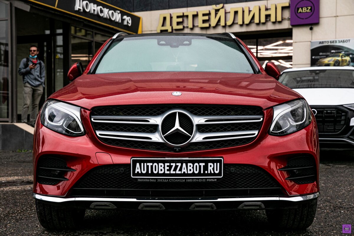 Красный, классный Mercedes-Benz GLC под Llumar Gloss | ABZ Детейлинг | Дзен