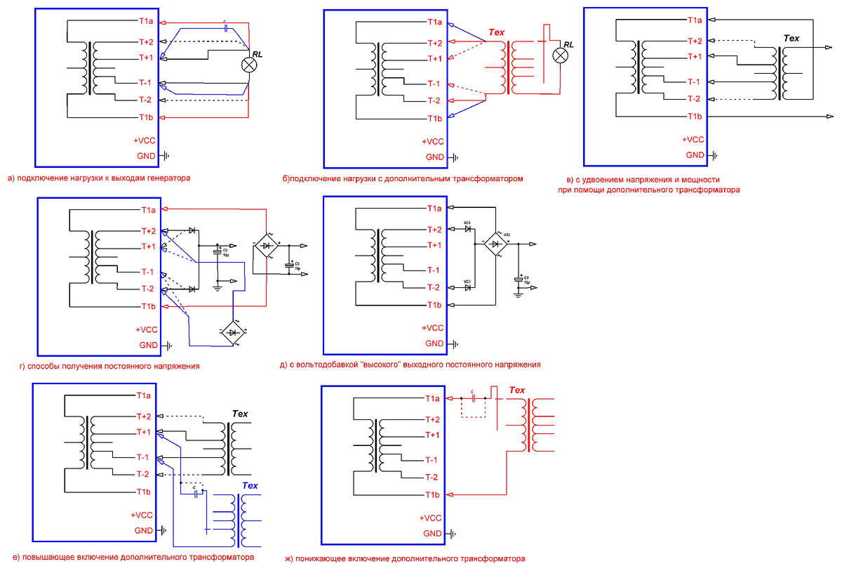 Простые генераторы с использованием трансформаторов компьютерных БП | Свел  Электрик | Дзен