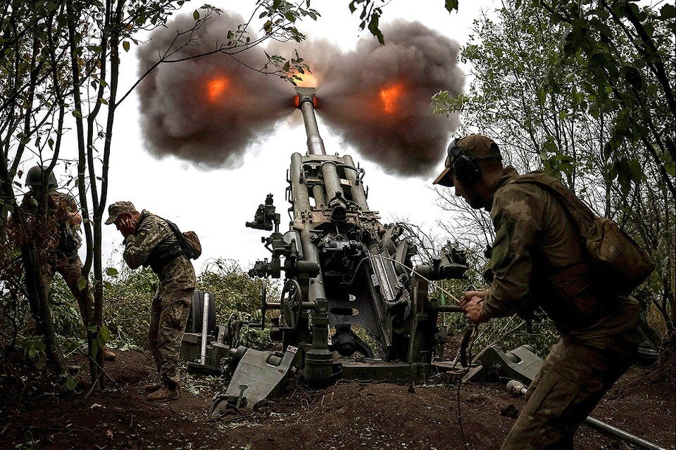     Работа артиллерии ВСУ под Харьковом.  REUTERS