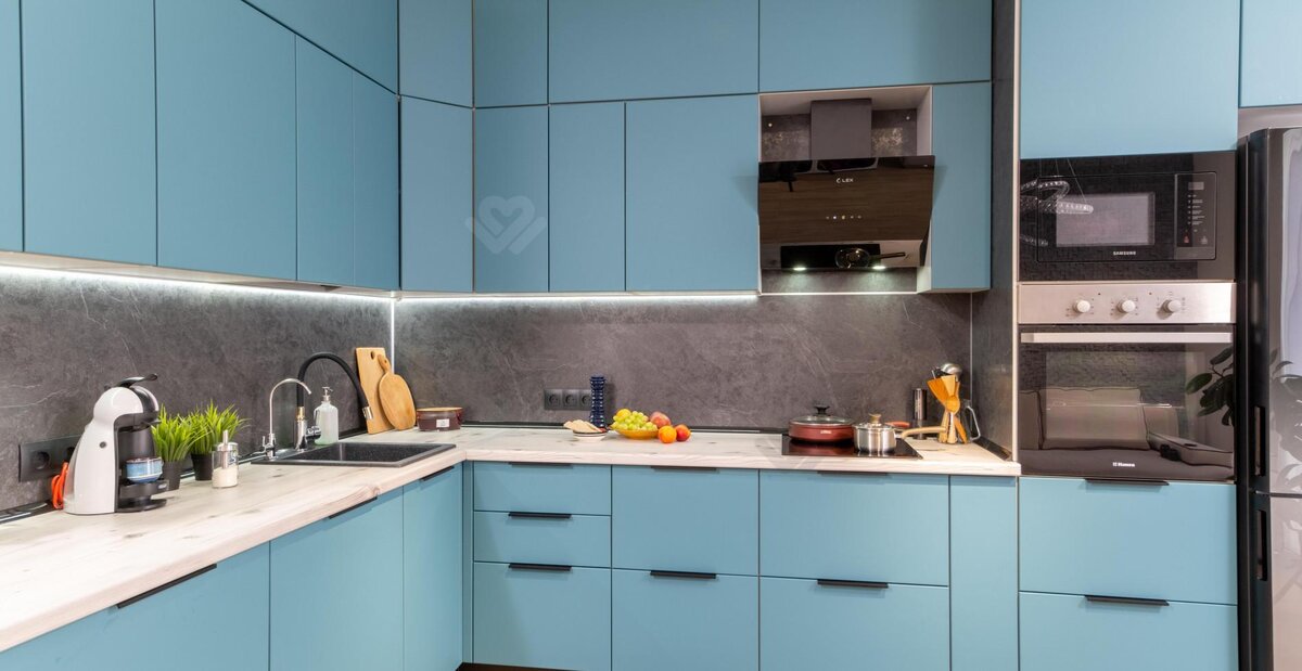 Голубая кухня «Хайди»: от 68 500 ₽