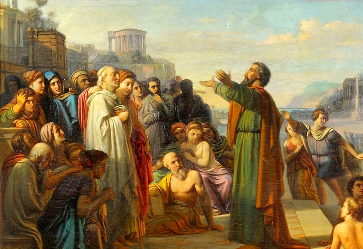 проповедующий апостол Павел