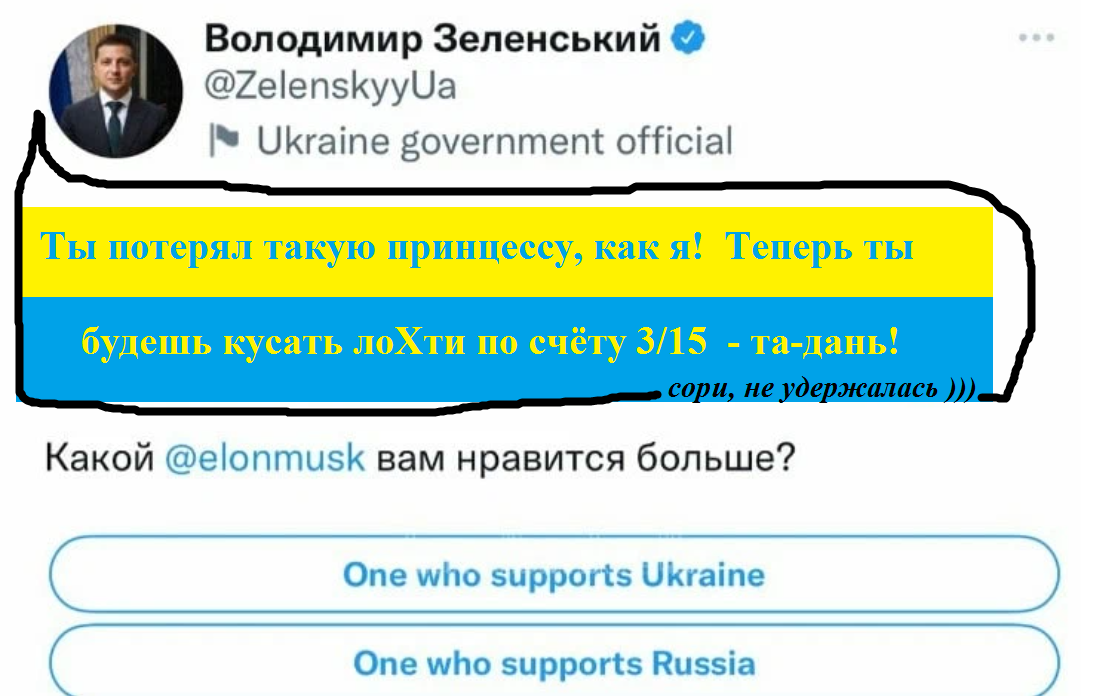 Какой Илон Маск вам больше нравится, спросил Зеля?)))