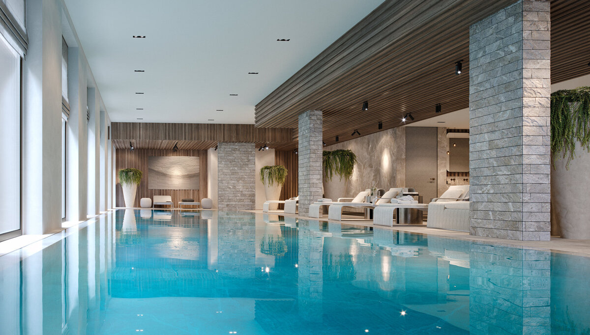    Бассейн клубного дома TURGENEV