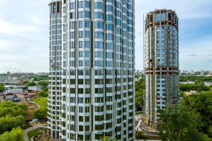 Апарт-комплекс «Level Стрешнево» — аэросъемка Новострой-М
