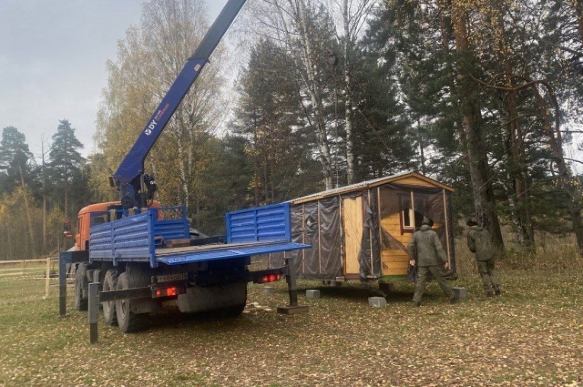 Две модульные бани доставили для нижегородских солдат на полигон в Песочное  | АиФ – Нижний Новгород | Дзен