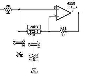 Регулятор тона в тюбскримере