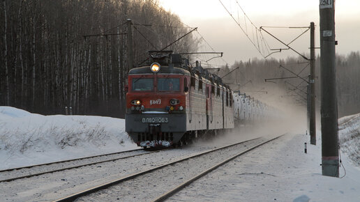 Зимний Транссиб. Поезда на перегоне Галич - Красильниково Северной железной дороги. Январь 2023 года. Часть 1.