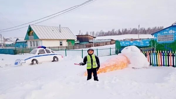 ледяной полицейский фото риа новости 