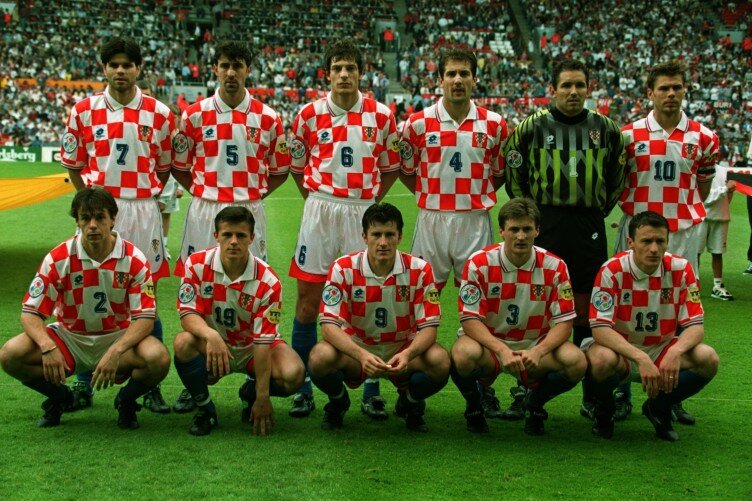 Состав сборной Хорватии на Чемпионате Европы 1996 года - в Англии