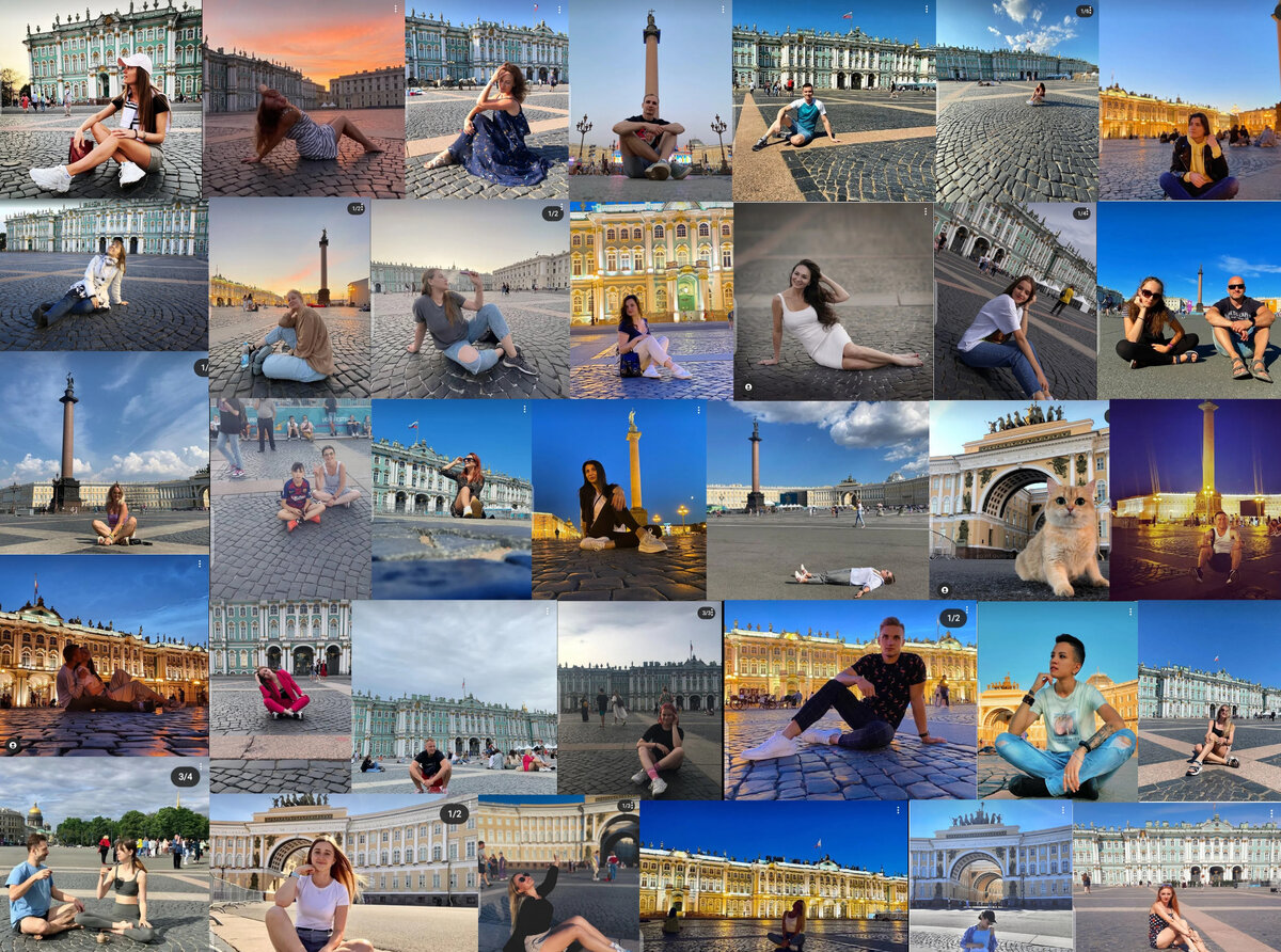Фотографии из Instagram на Дворцовой площади