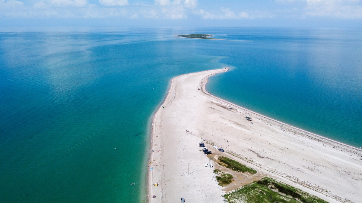 Бакальская коса в Крыму.