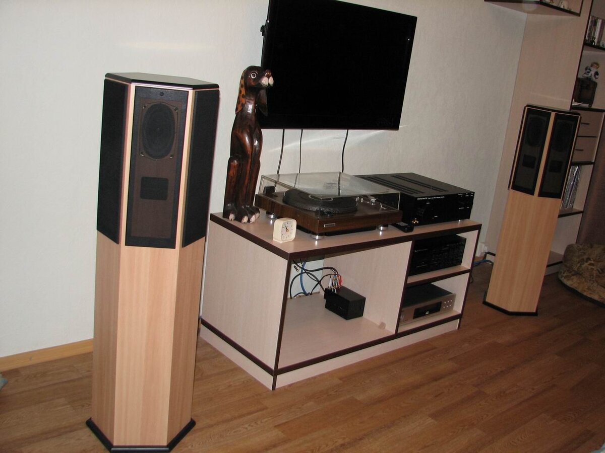 Моя аудио система в 2010 году. Сейчас от того набора остались только АС и винил