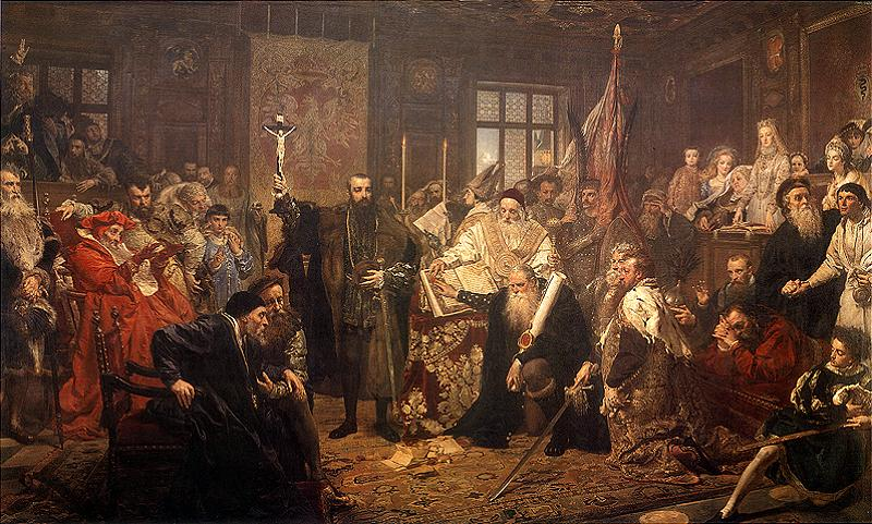  «Люблинская уния»  Я. Матейко, 1869 г.