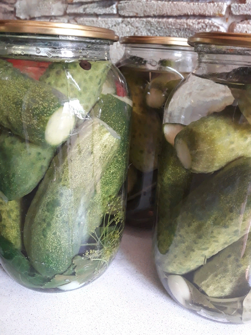 Хрустящие маринованные огурчики на зиму. Опробовала новый рецепт0