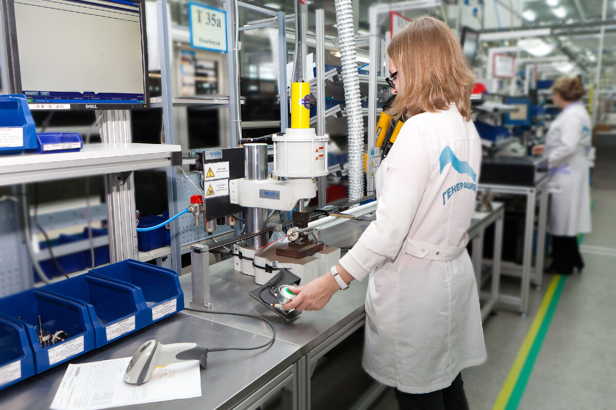 Фото с цеха производства предприятия Генерация (Уфа)