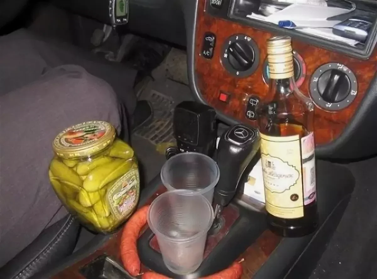 Пиво в машине
