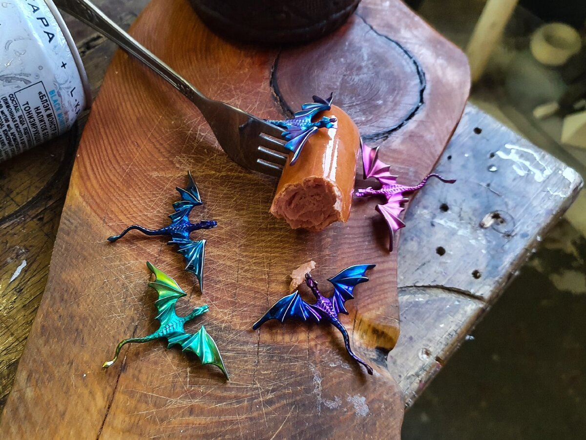 Виверны на выпасе. Работа нашей мастерской. 