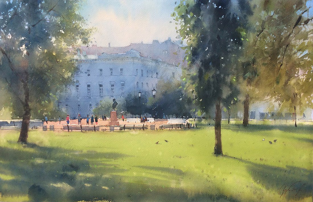 Сергей Курбатов, акварель