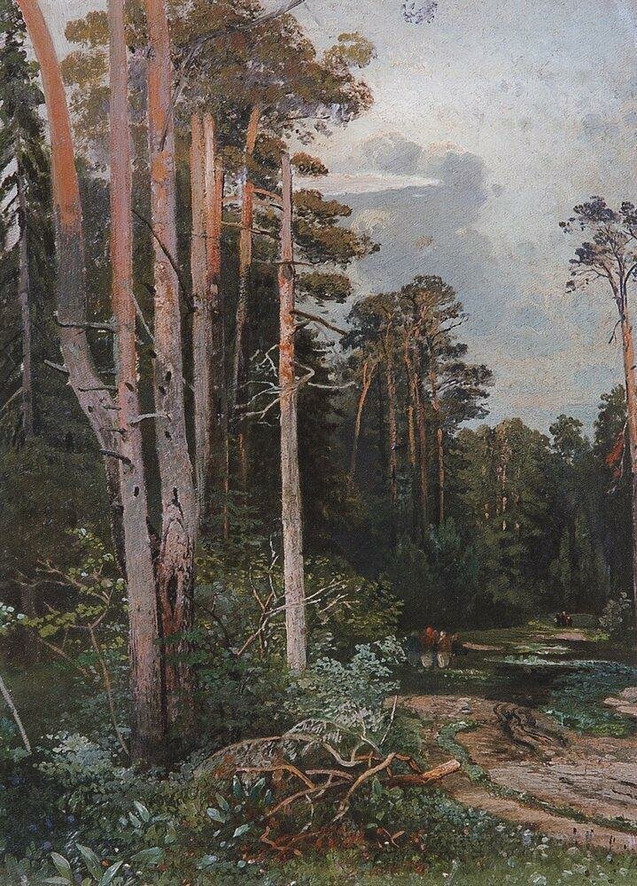 Алексей Саврасов. Лесная дорога в Сокольниках. 1860-е. Государственная Третьяковская галерея