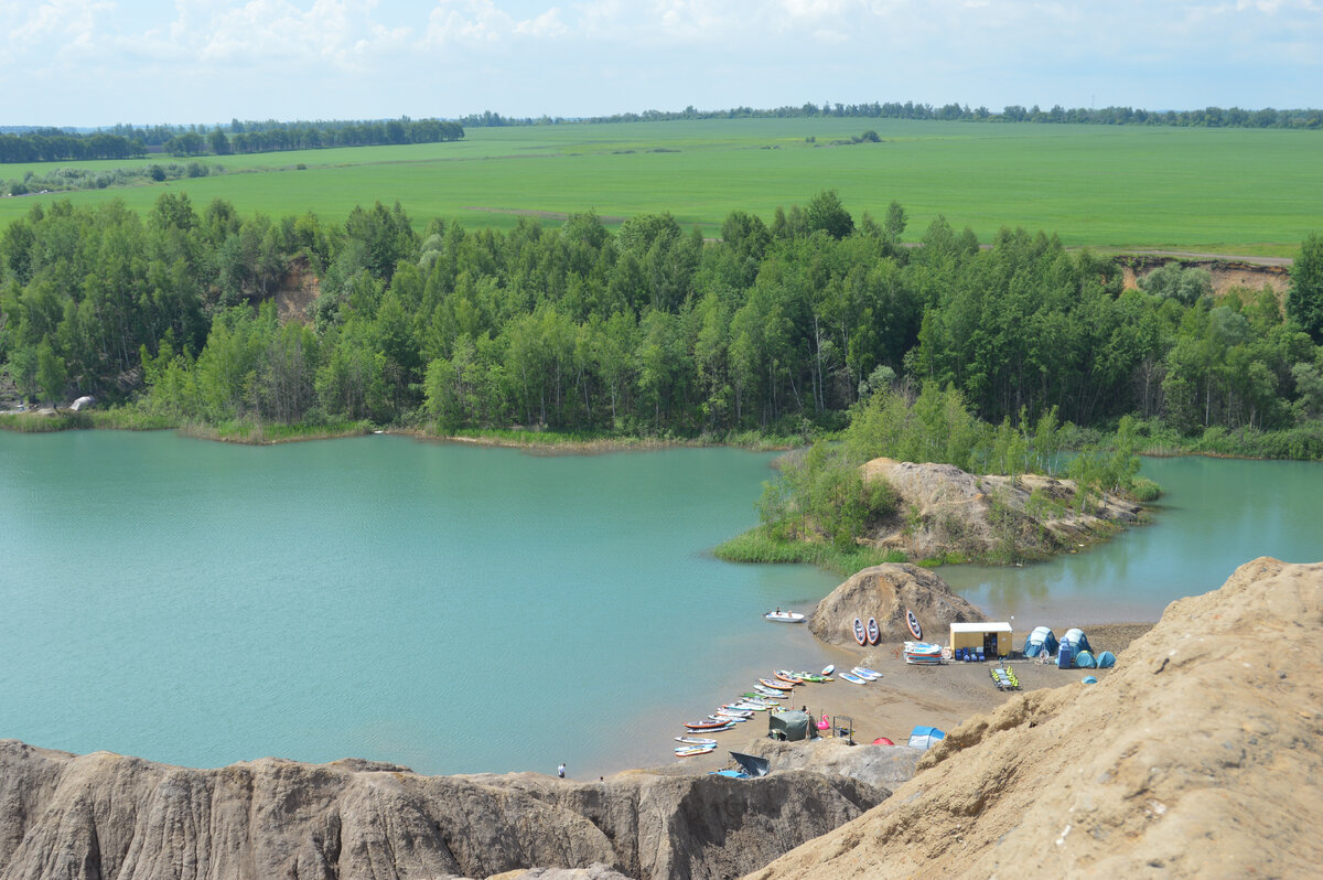 Зона отдыха голубая вода