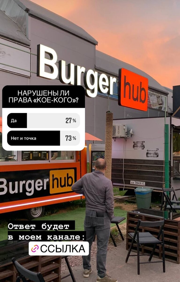 Нарушает ли ларек Burgerhub права одного изветсного сайта? | юрист нашептал  | Дзен