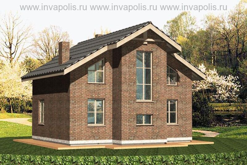 Проект старый, визуализации - тоже :) Но дом хороший и чертежи проверены многократным строительством :)